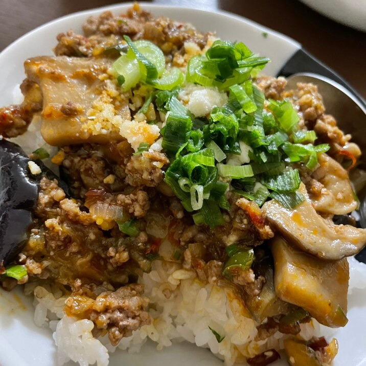 ご飯のすすむ麻婆茄子丼